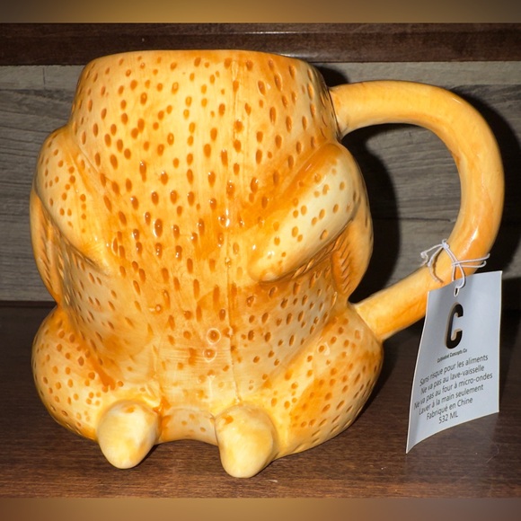 Other - Super Cute 🥰  Turkey 🦃 3D Novelty 18oz Mug New - Pen Pot Or Decor Glazed Smooth